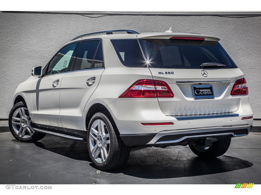 2014 ML 350 - Diamond White Metallic / Almond Beige photo #2