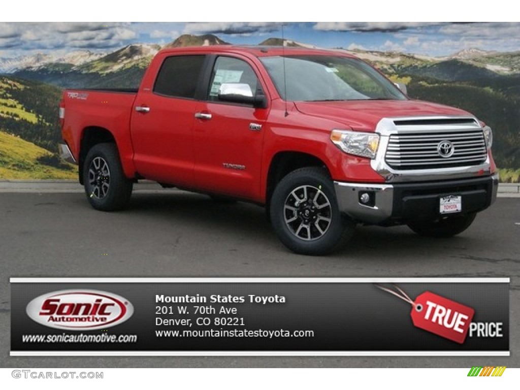 2014 Tundra Limited Crewmax 4x4 - Radiant Red / Black photo #1