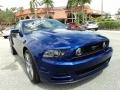 2013 Deep Impact Blue Metallic Ford Mustang GT Premium Coupe  photo #2