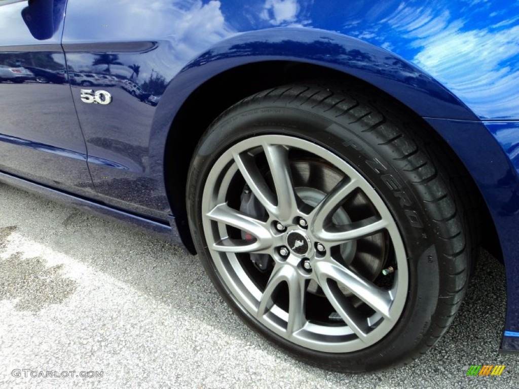 2013 Mustang GT Premium Coupe - Deep Impact Blue Metallic / Charcoal Black photo #3
