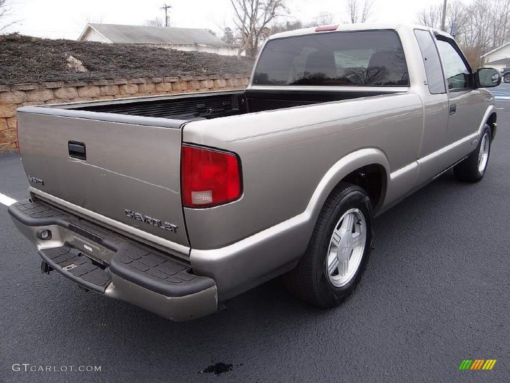 2001 S10 LS Extended Cab - Light Pewter Metallic / Medium Beige photo #6