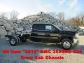 Onyx Black - Sierra 3500HD SLE Crew Cab 4x4 Dual Rear Wheel Chassis Photo No. 1