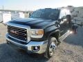 Onyx Black 2015 GMC Sierra 3500HD SLE Crew Cab 4x4 Dual Rear Wheel Chassis Exterior