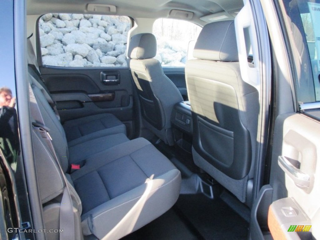 2015 GMC Sierra 3500HD SLE Crew Cab 4x4 Dual Rear Wheel Chassis Rear Seat Photo #91248016