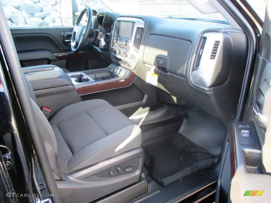 2015 GMC Sierra 3500HD SLE Crew Cab 4x4 Dual Rear Wheel Chassis Jet Black Dashboard Photo #91248025