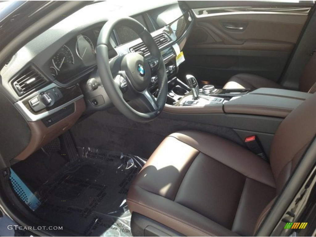 Mocha/Black Interior 2014 BMW 5 Series 535i Sedan Photo #91248760