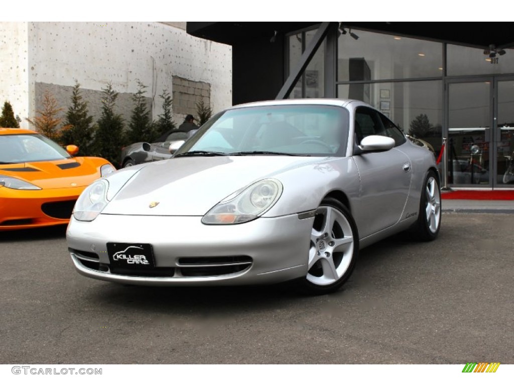 1999 911 Carrera Coupe - Arctic Silver Metallic / Black photo #3