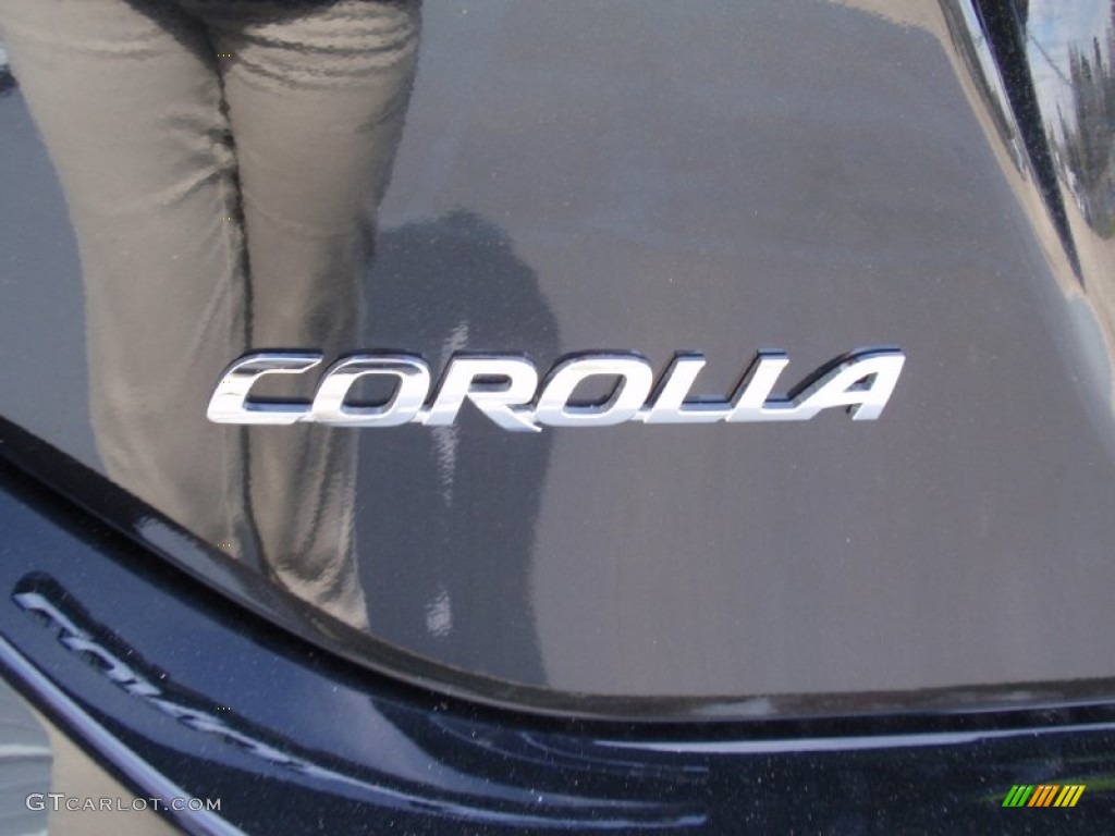 2014 Corolla S - Black Sand Pearl / Black photo #14