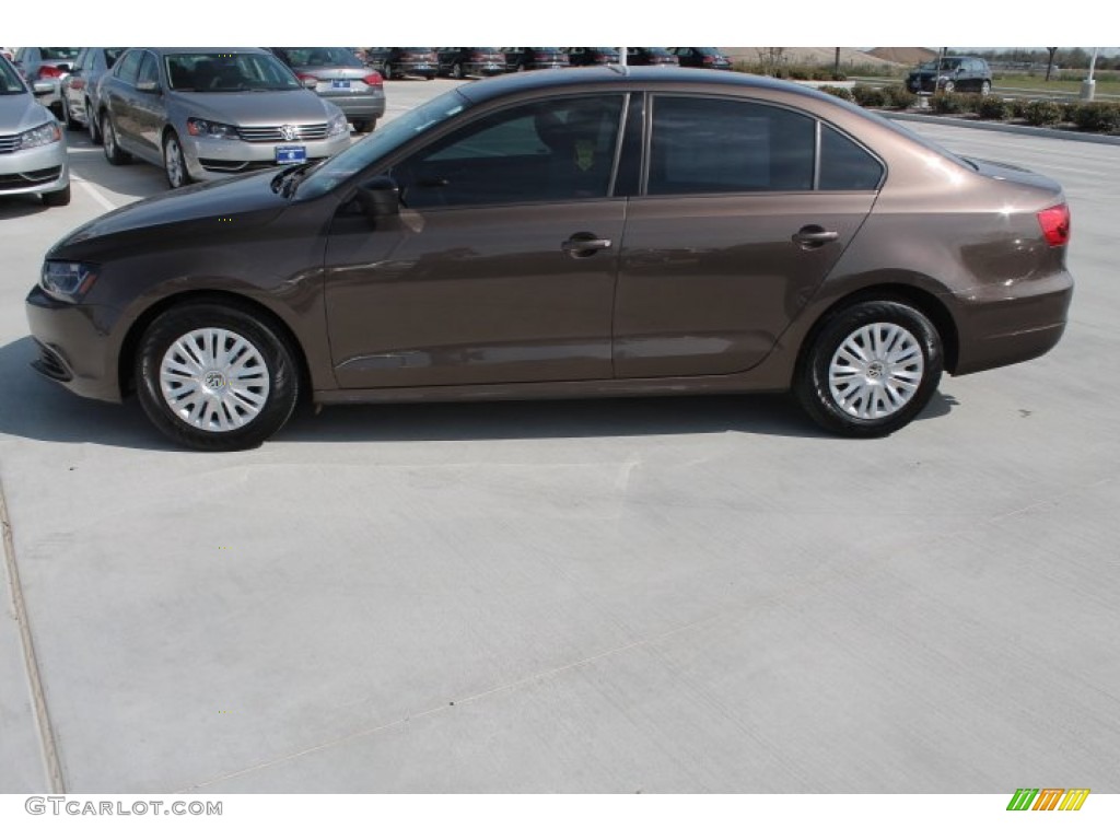 Toffee Brown Metallic 2013 Volkswagen Jetta S Sedan Exterior Photo #91253470