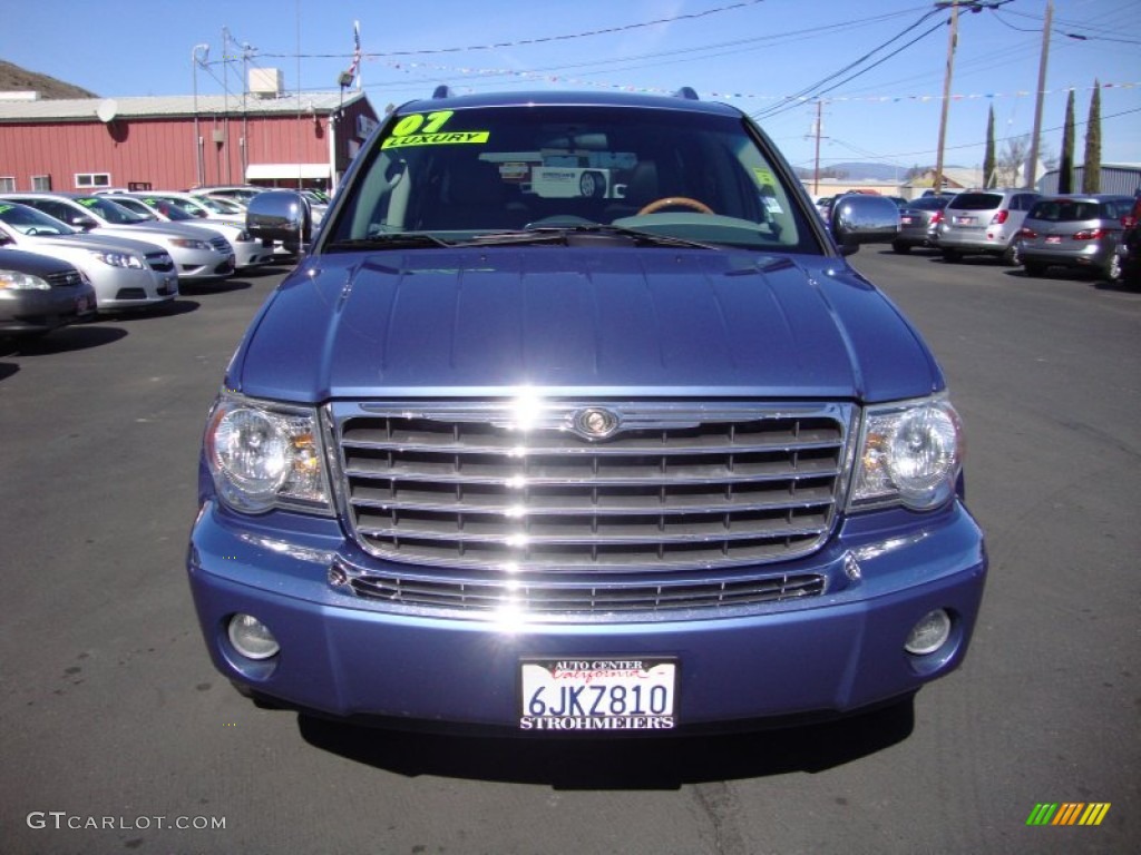 2007 Aspen Limited HEMI - Marine Blue Pearl / Dark Slate Gray/Light Slate Gray photo #2