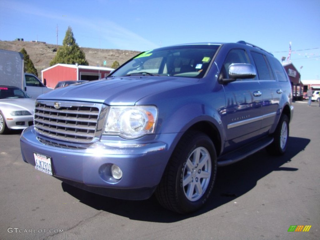 2007 Aspen Limited HEMI - Marine Blue Pearl / Dark Slate Gray/Light Slate Gray photo #3