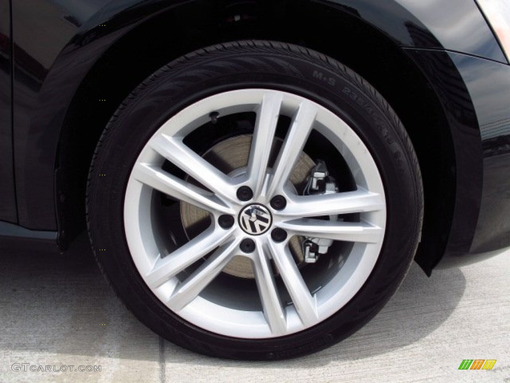 2014 Passat TDI SE - Black / Cornsilk Beige photo #7