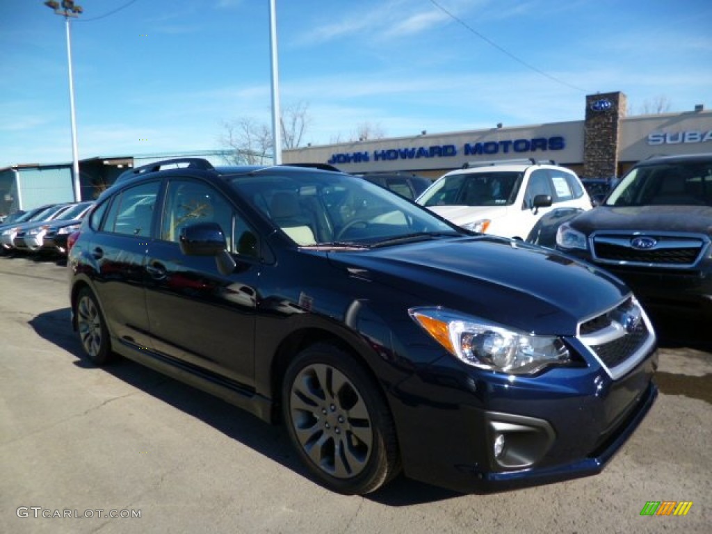 2014 Impreza 2.0i Sport Limited 5 Door - Plasma Blue Pearl / Ivory photo #1