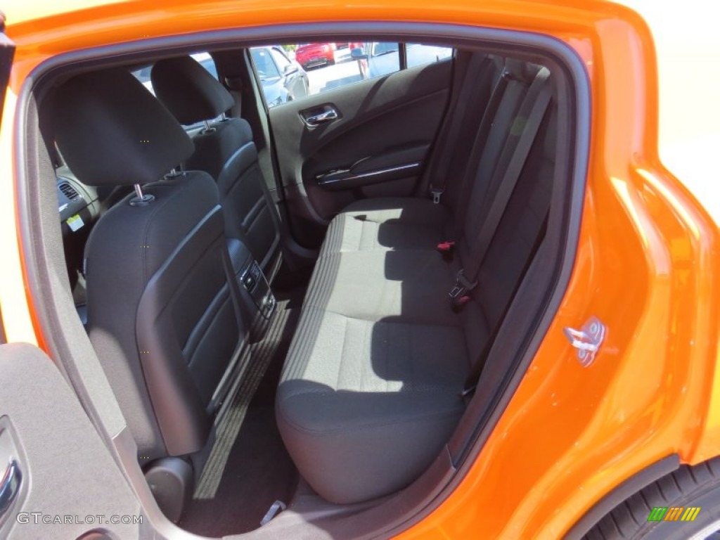 2014 Charger SXT - Header Orange / Black photo #7