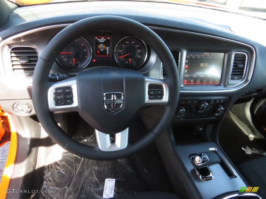 2014 Charger SXT - Header Orange / Black photo #8