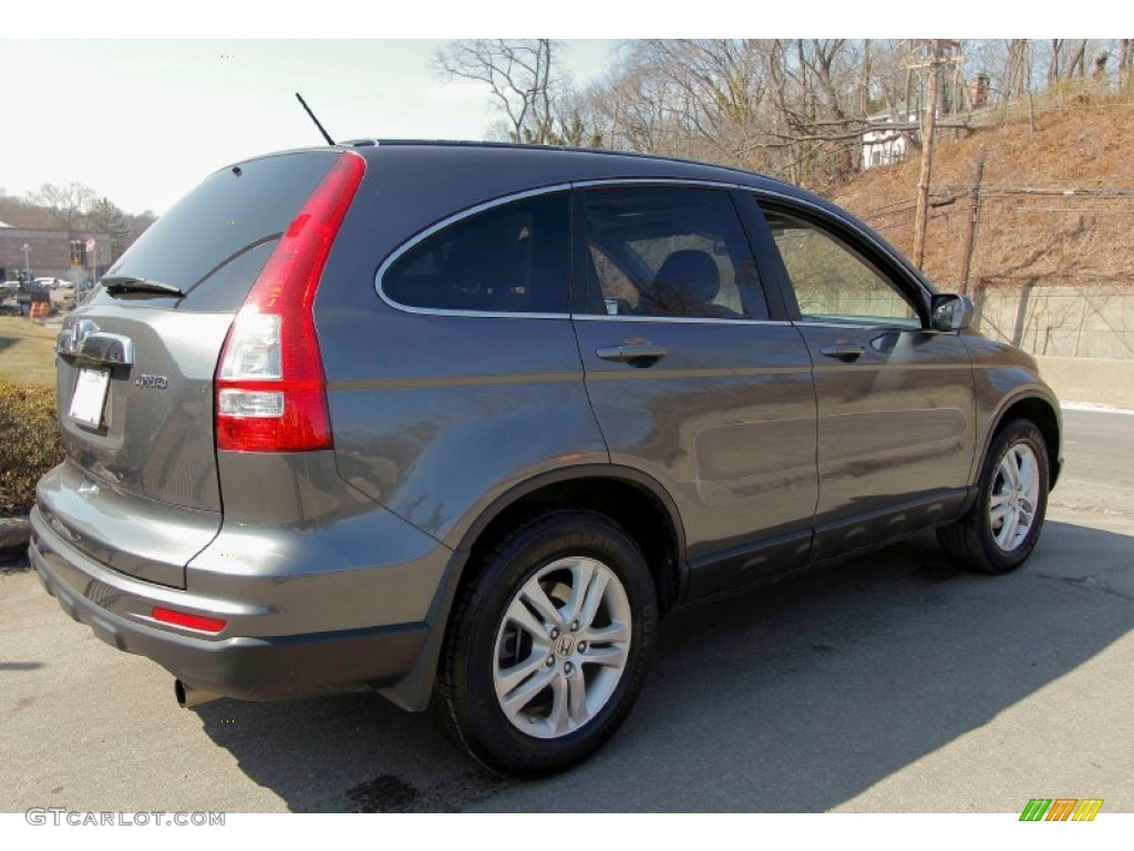 2011 CR-V EX-L 4WD - Polished Metal Metallic / Black photo #4