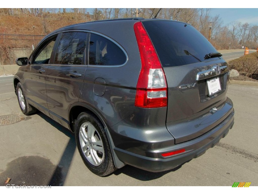 2011 CR-V EX-L 4WD - Polished Metal Metallic / Black photo #6