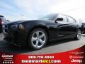 2014 Pitch Black Dodge Charger SXT  photo #1