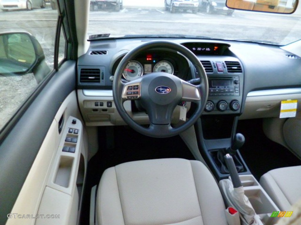 2014 Subaru Impreza 2.0i 4 Door Ivory Dashboard Photo #91260088