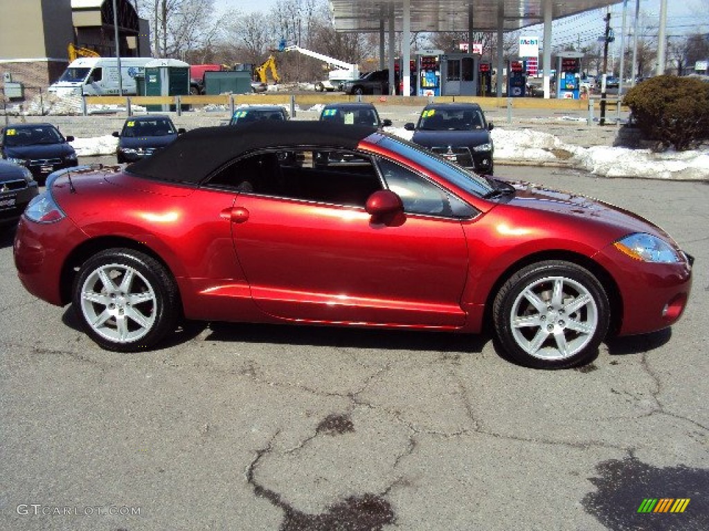 2008 Eclipse Spyder GT - Rave Red / Dark Charcoal photo #2