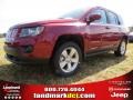 2014 Deep Cherry Red Crystal Pearl Jeep Compass Latitude  photo #1