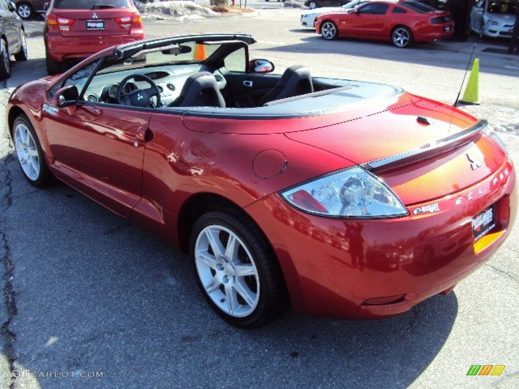 2008 Eclipse Spyder GT - Rave Red / Dark Charcoal photo #7