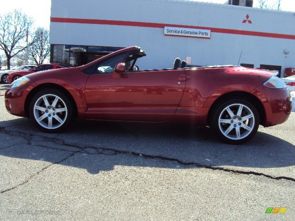 2008 Eclipse Spyder GT - Rave Red / Dark Charcoal photo #8