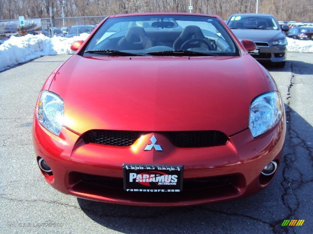 2008 Eclipse Spyder GT - Rave Red / Dark Charcoal photo #10