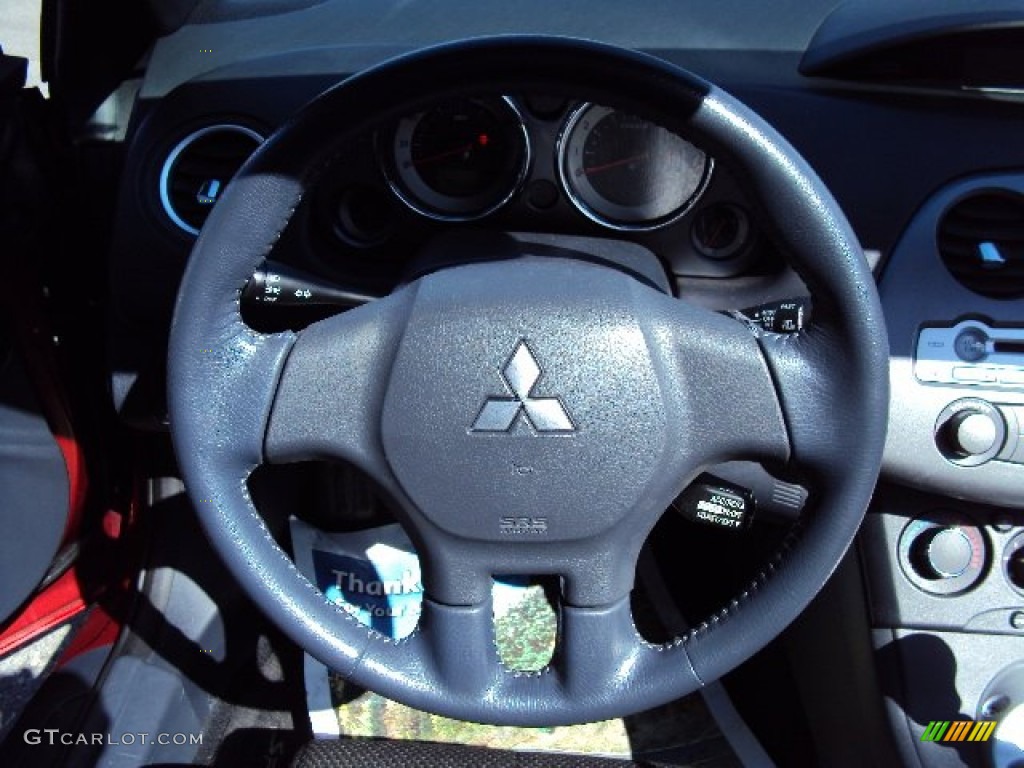 2008 Eclipse Spyder GT - Rave Red / Dark Charcoal photo #15
