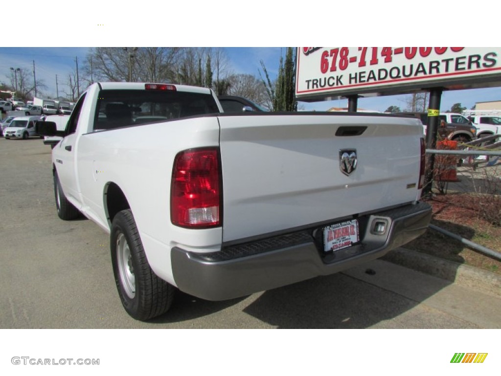 2011 Ram 1500 ST Regular Cab - Bright White / Dark Slate Gray/Medium Graystone photo #6