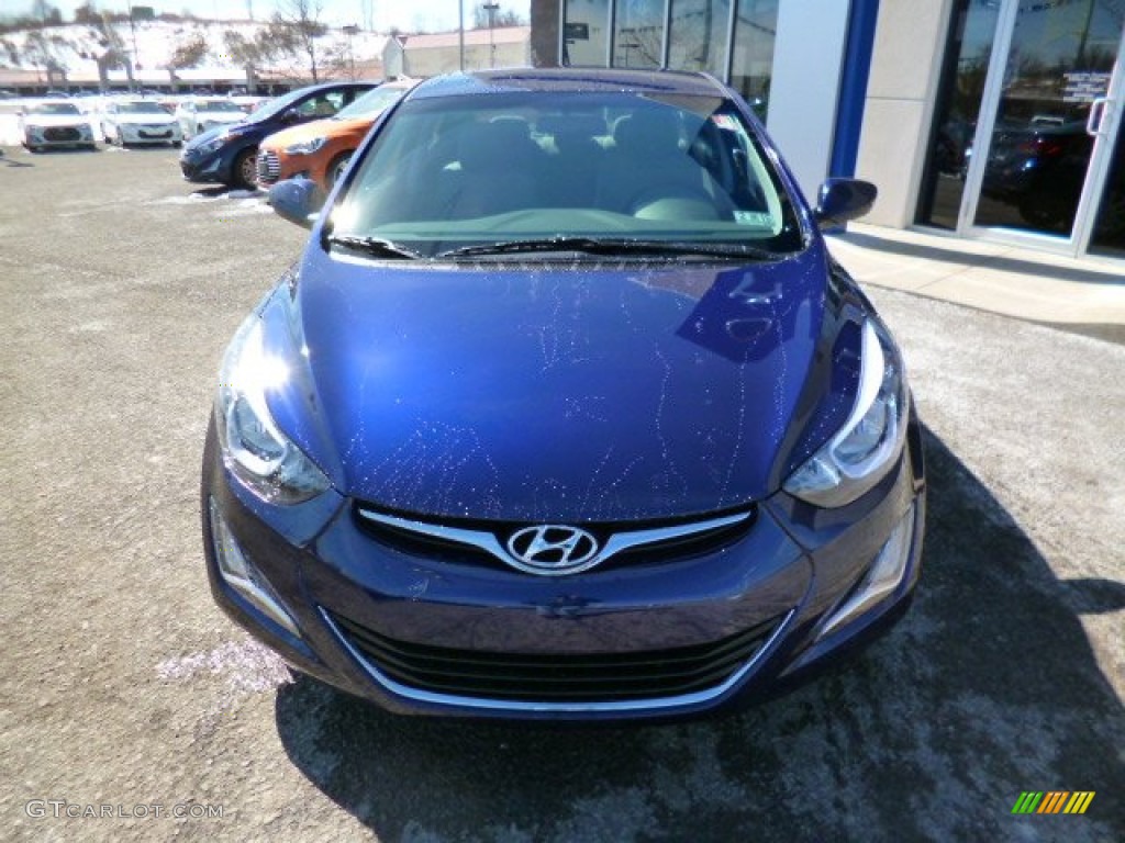 2014 Elantra SE Sedan - Blue / Gray photo #2