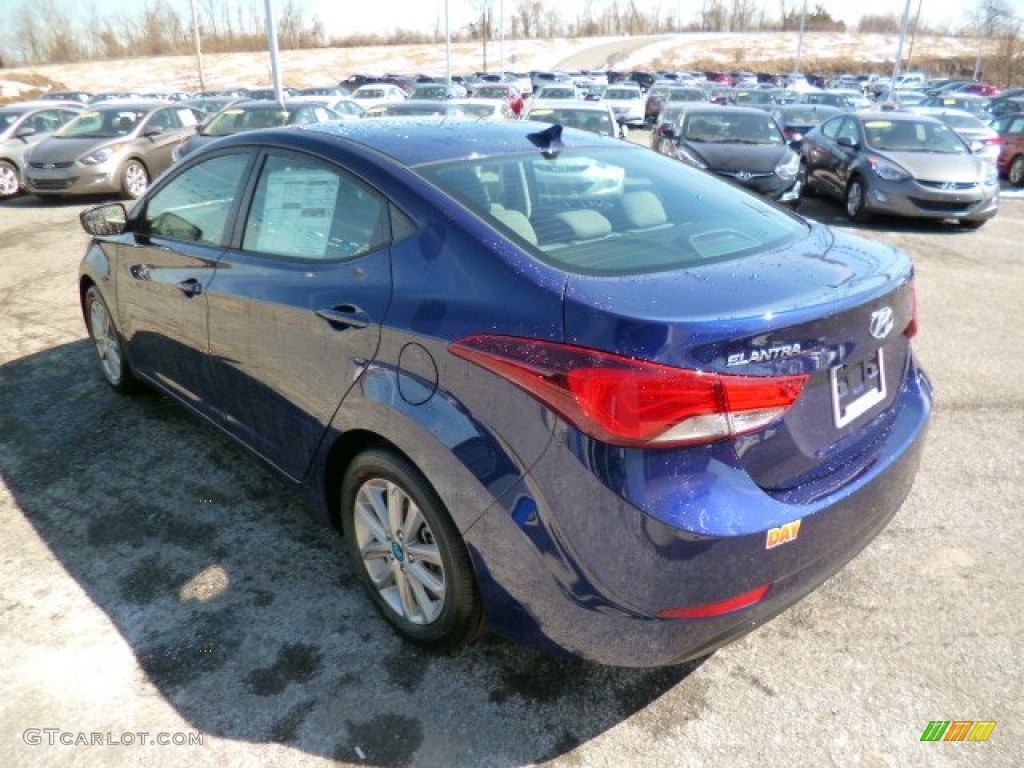 2014 Elantra SE Sedan - Blue / Gray photo #5