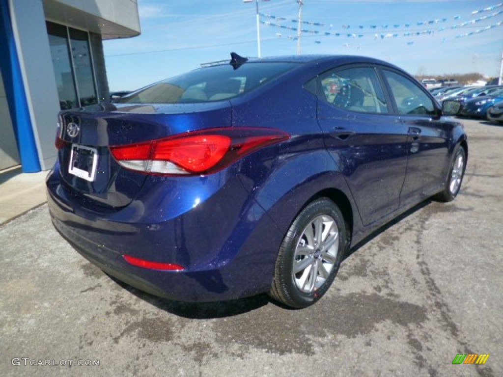 2014 Elantra SE Sedan - Blue / Gray photo #7