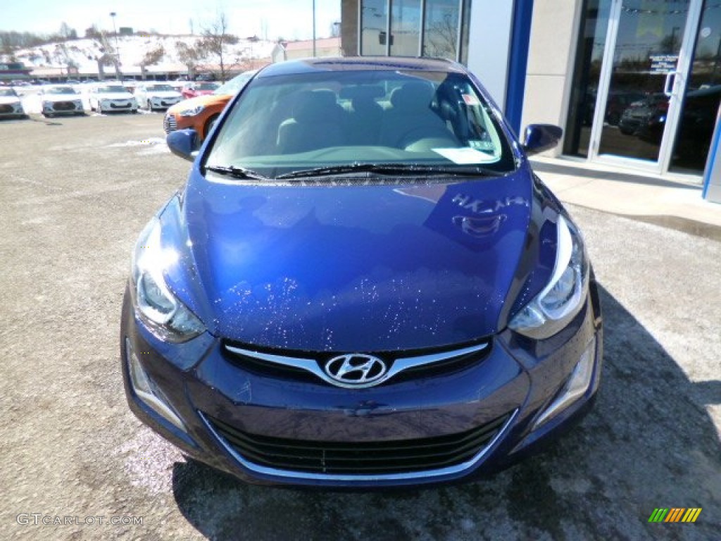 2014 Elantra SE Sedan - Blue / Gray photo #2