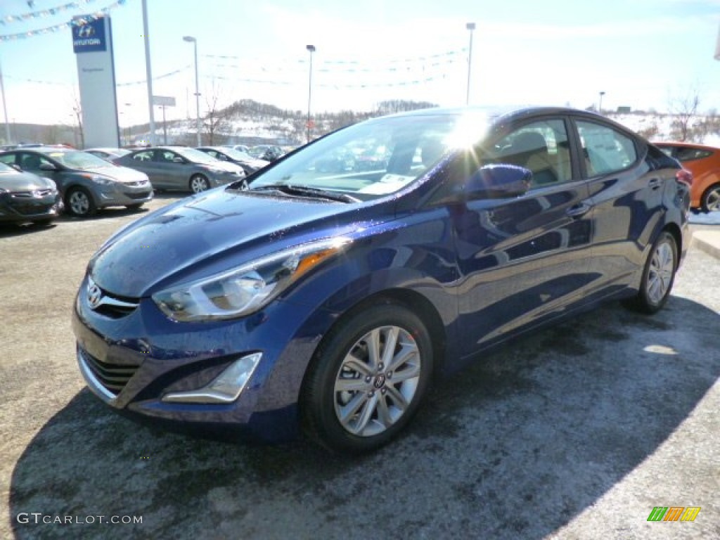 2014 Elantra SE Sedan - Blue / Gray photo #3