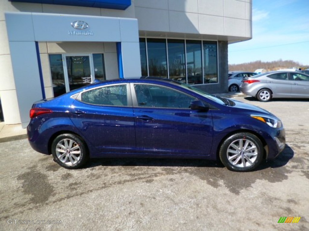 2014 Elantra SE Sedan - Blue / Gray photo #7