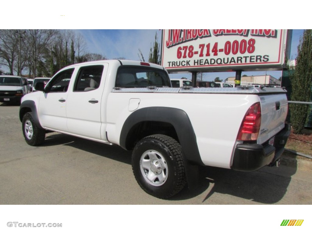 2007 Tacoma V6 PreRunner Double Cab - Super White / Graphite Gray photo #5