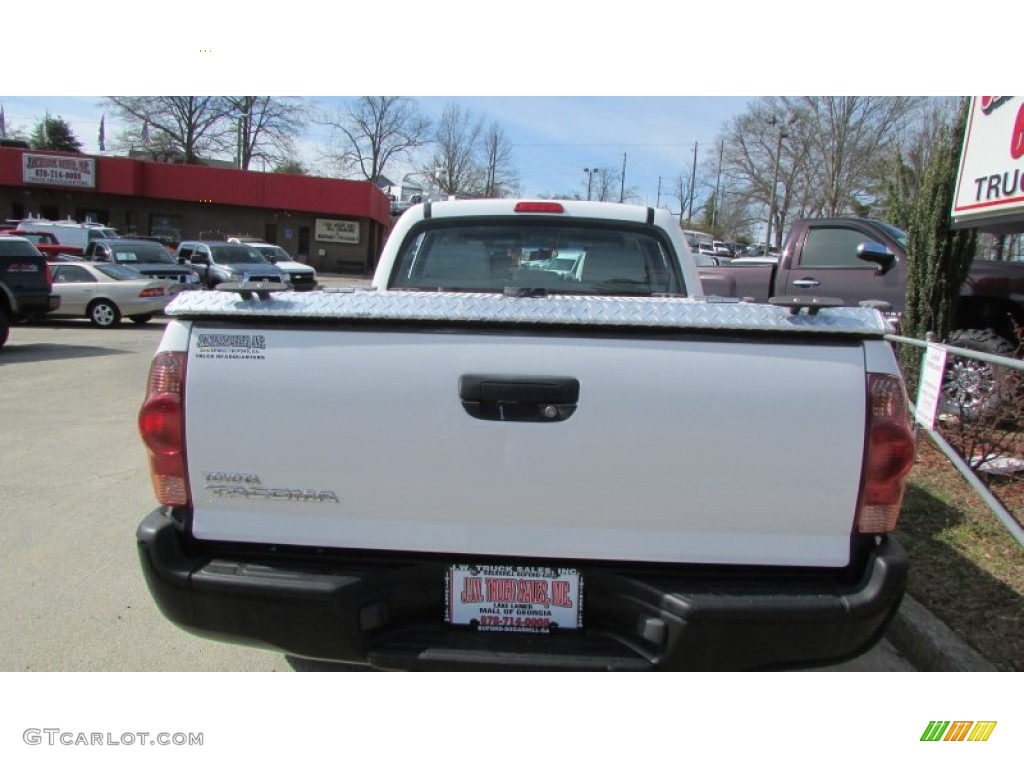 2007 Tacoma V6 PreRunner Double Cab - Super White / Graphite Gray photo #7