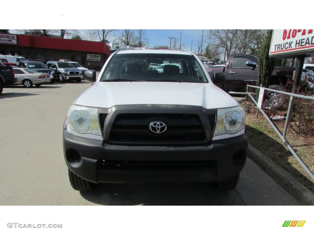 2007 Tacoma V6 PreRunner Double Cab - Super White / Graphite Gray photo #13