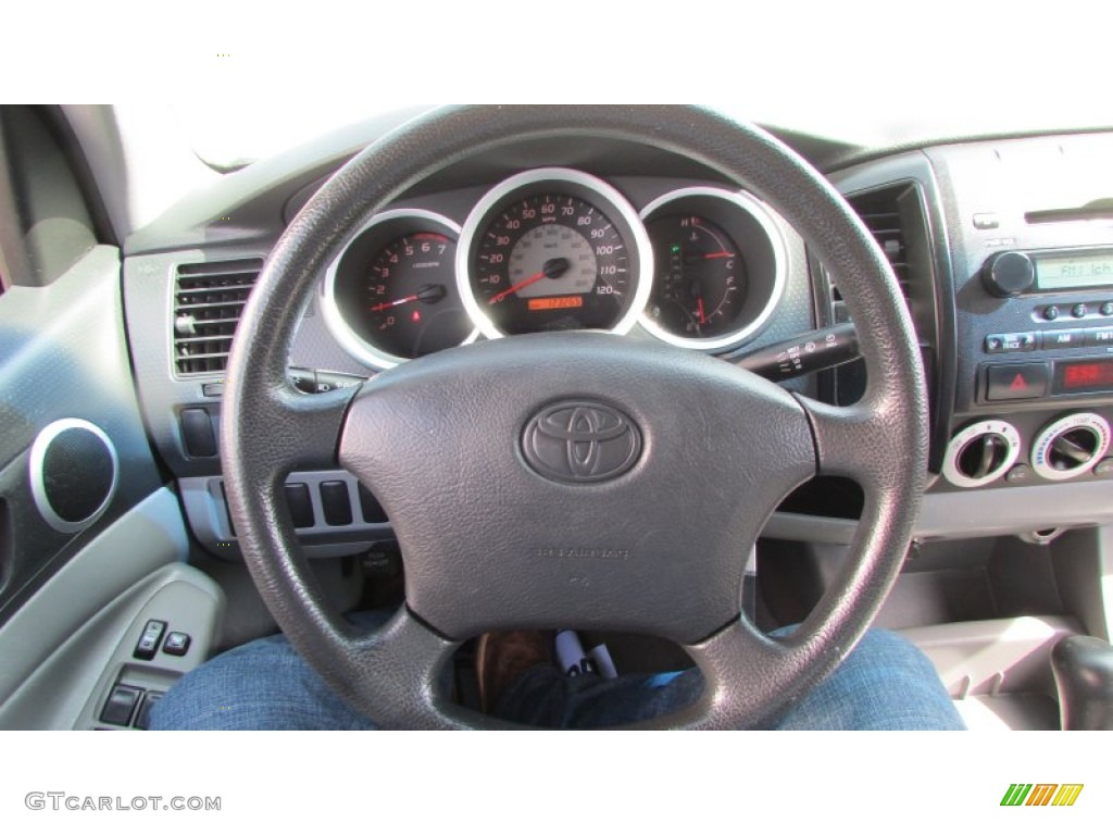 2007 Tacoma V6 PreRunner Double Cab - Super White / Graphite Gray photo #22
