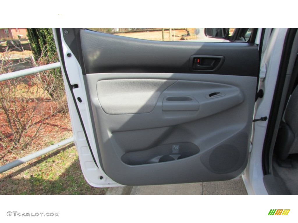 2007 Tacoma V6 PreRunner Double Cab - Super White / Graphite Gray photo #32