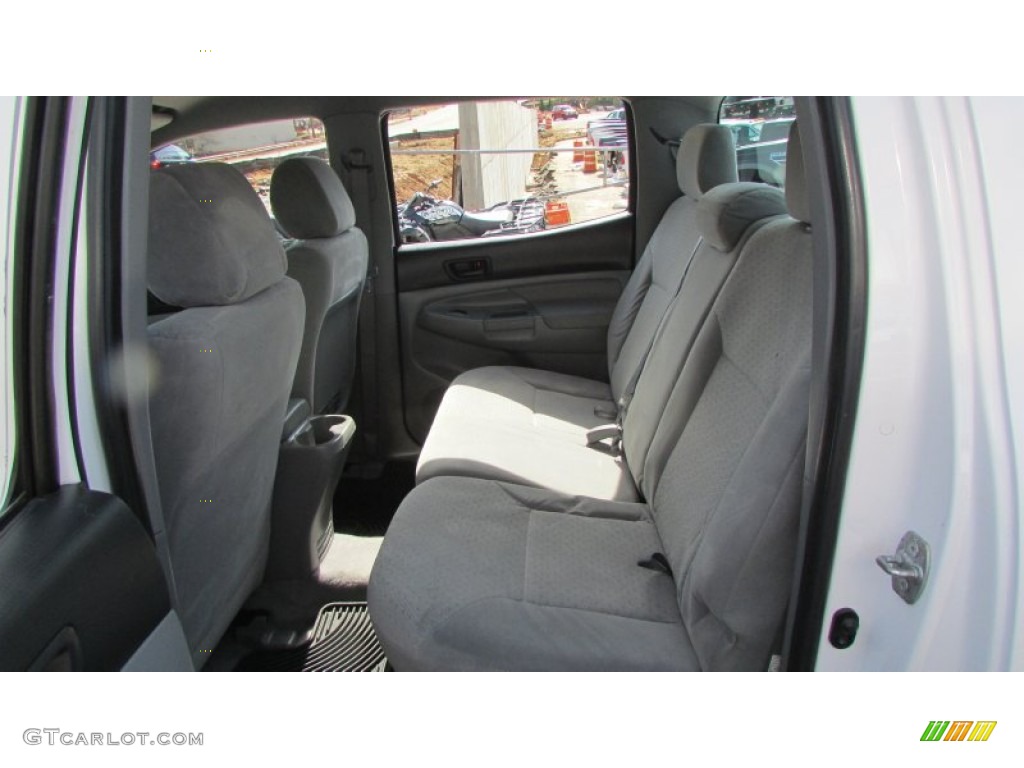 2007 Tacoma V6 PreRunner Double Cab - Super White / Graphite Gray photo #36