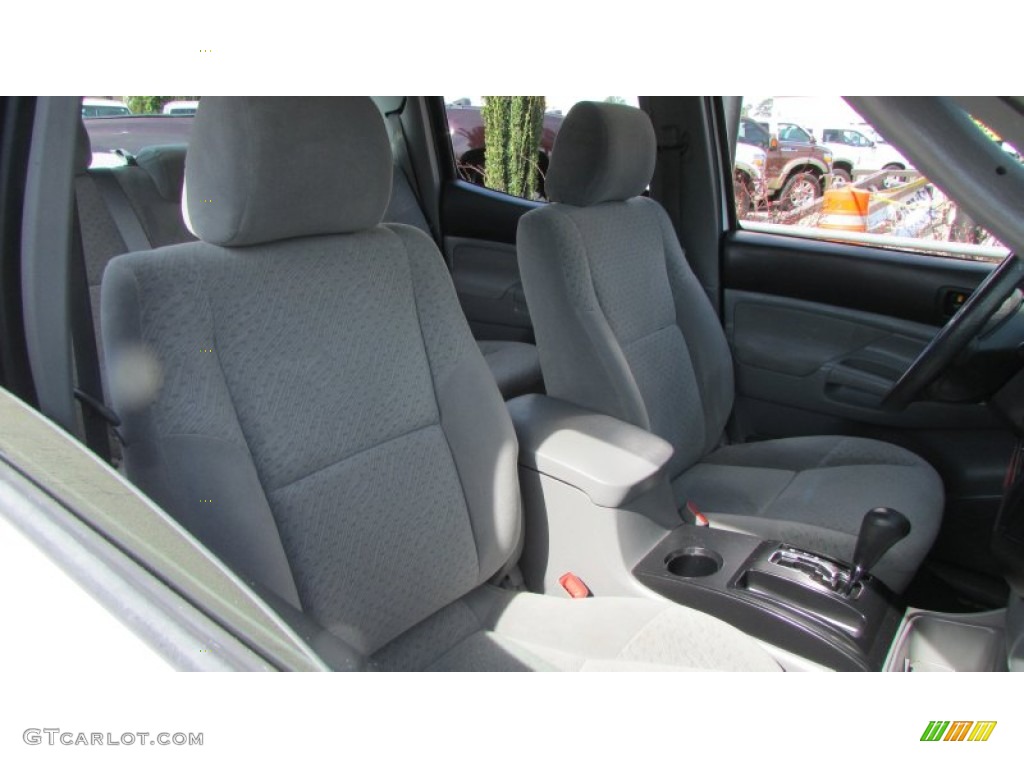 2007 Tacoma V6 PreRunner Double Cab - Super White / Graphite Gray photo #41