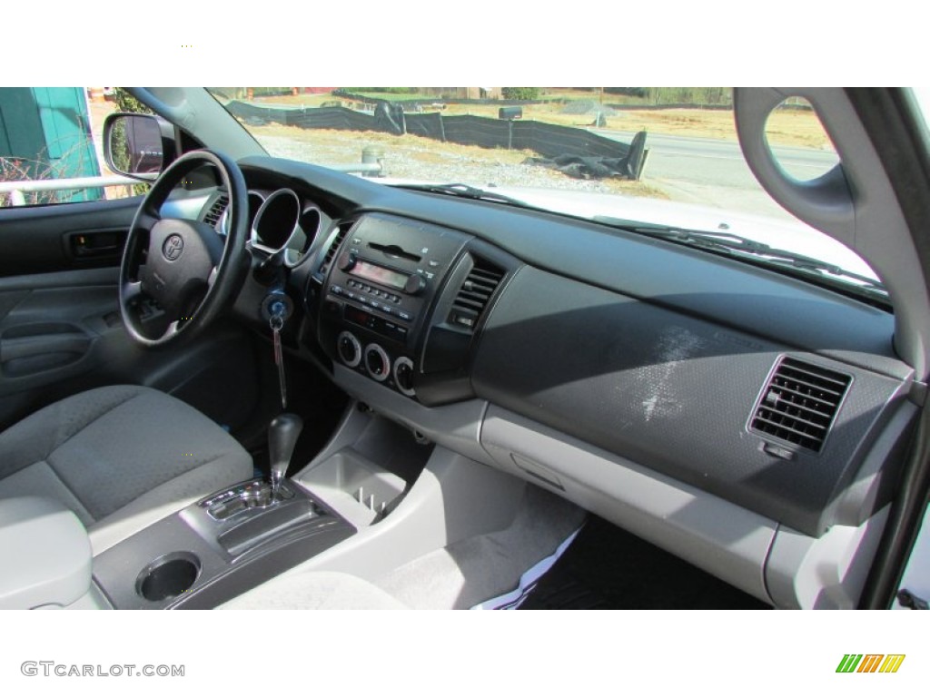 2007 Tacoma V6 PreRunner Double Cab - Super White / Graphite Gray photo #43