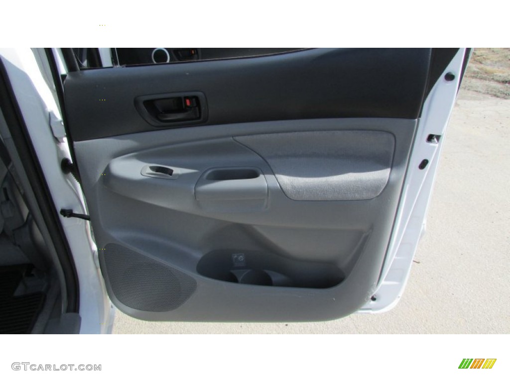 2007 Tacoma V6 PreRunner Double Cab - Super White / Graphite Gray photo #46