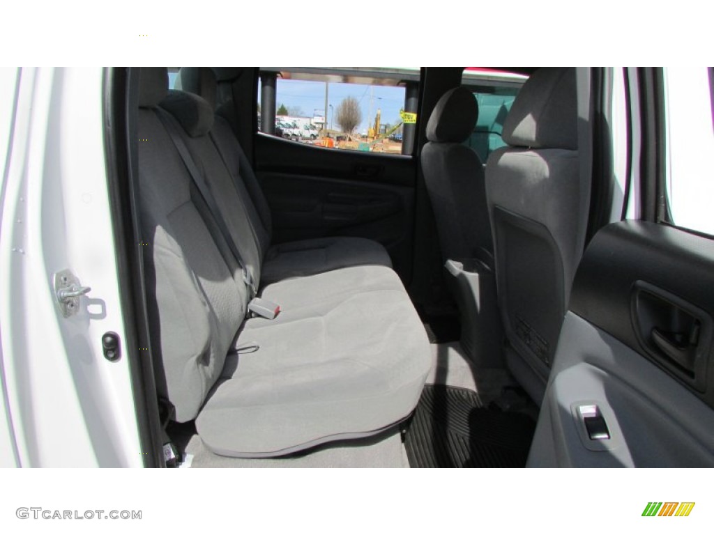 2007 Tacoma V6 PreRunner Double Cab - Super White / Graphite Gray photo #50