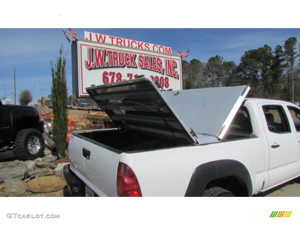 2007 Tacoma V6 PreRunner Double Cab - Super White / Graphite Gray photo #52