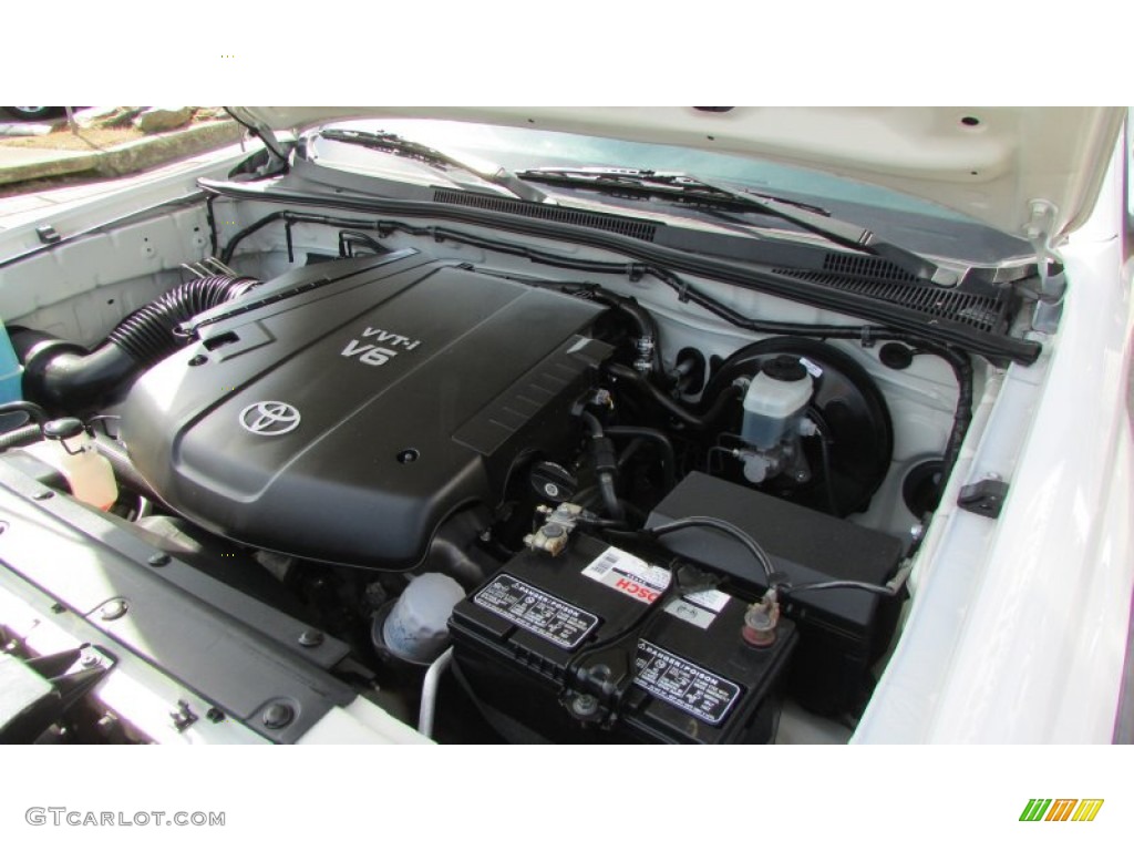 2007 Tacoma V6 PreRunner Double Cab - Super White / Graphite Gray photo #55