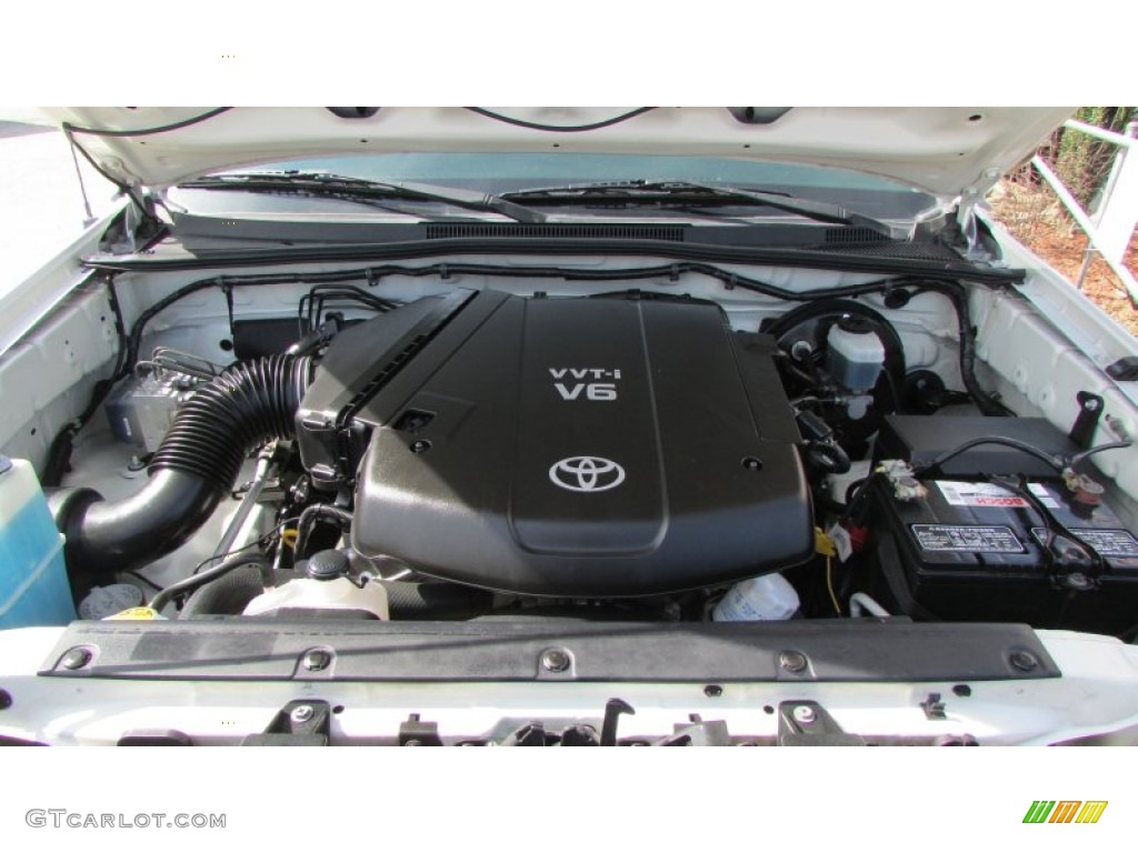 2007 Tacoma V6 PreRunner Double Cab - Super White / Graphite Gray photo #56