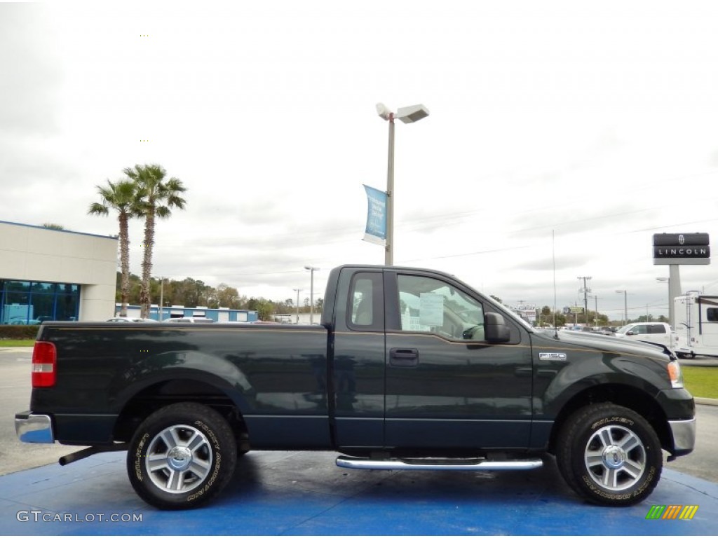 2006 F150 XLT Regular Cab - Aspen Green Metallic / Tan photo #7